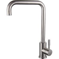 Смеситель для кухни Ростовская Мануфактура Сантехники SUS124-017F-1 Нержавеющая сталь — фото 1, Смесители