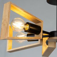 Люстра Artelamp Brussels A8030PL-6BK Светлое дерево Черная — фото 4, Люстры