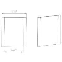 Зеркало VIANT Рио 50 VRIO50/60-Z Белое — фото 4, Мебель для ванной