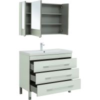 Комплект мебели для ванной Aquanet Верона 100 287655 Белый — фото 6, Комплекты мебели для ванной