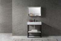 Товар: Консоль с раковиной Abber Stein 80 AS2630 Белая матовая - фото 3 Консоль с раковиной Abber Stein 80 AS2630 Белая матовая — фото 3, Консоли для раковины