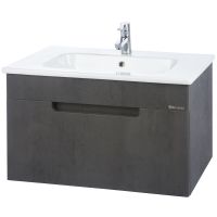 Тумба под раковину Bellezza Сириус 100 4630217180422 подвесная Серая — фото 1, Мебель для ванной