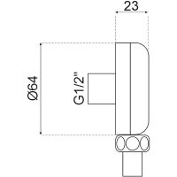 Товар: Шланговое подключение Webert AC1016740 Белое матовое - фото 2 Шланговое подключение Webert AC1016740 Белое матовое — фото 2, Шланговые подключения