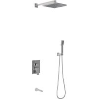 Душевая система Berges Nardis 3S 071005 Хром сильвер — фото 1, Встраиваемые душевые комплекты