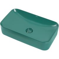 Раковина-чаша Abber Rechteck 61 AC2204MBG Зеленая матовая — фото 2, Раковины накладные