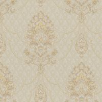 Обои Bernardo Bartalucci Renzo 84166-4 Винил на флизелине (1,06*10,05) Бежевый, Дамаск — фото 1, Обои для стен