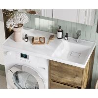 Тумба под раковину Aquaton Лондри 105 1A267001LHDR0 Дуб Рустикальный без фасада — фото 9, Тумбы под раковину