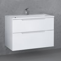 Товар: Тумба под раковину Raval Wector 90 Wct.01.90/P/W/MD подвесная Белая - фото 2 Тумба под раковину Raval Wector 90 Wct.01.90/P/W/MD подвесная Белая — фото 2, Тумбы под раковину