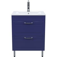 Тумба с раковиной Iddis Oxford 60 OXF60N0i95K Синяя — фото 1, Тумбы с раковиной