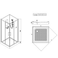 Товар: Душевая кабина Esbano ES-80CK 80x80 ESKB80CK без гидромассажа - фото 19 Душевая кабина Esbano ES-80CK 80x80 ESKB80CK без гидромассажа — фото 19, Душевые кабины