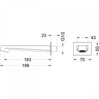 Товар: Излив для смесителя Aquatek Оберон AQ1241CR Хром - фото 2 Излив для смесителя Aquatek Оберон AQ1241CR Хром — фото 2, Комплектующие для душевого оборудования