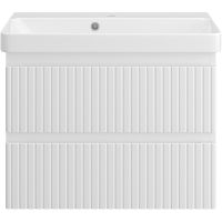 Товар: Тумба с раковиной Brevita Victory 70 УТ000015994 подвесная Белая матовая - фото 2 Тумба с раковиной Brevita Victory 70 УТ000015994 подвесная Белая матовая — фото 2, Мебель для ванной