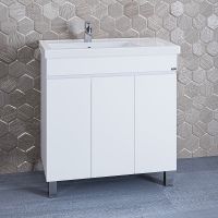 Тумба под раковину СанТа Марс 80 700217 Белая — фото 3, Тумбы под раковину