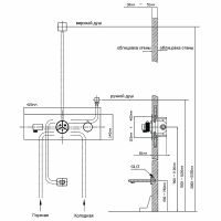 Душевая система Vincea Inspire VSFW-432TI2CH с термостатом Хром — фото 13, Встраиваемые душевые комплекты