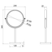 Товар: Косметическое зеркало Timo Saona 13274/03 с увеличением Черное - фото 2 Косметическое зеркало Timo Saona 13274/03 с увеличением Черное — фото 2, Аксессуары для ванной