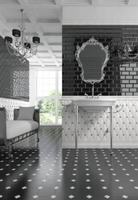 Керамическая вставка Adex Pavimentos Taco Blanco 3х3 см — фото 2, Керамическая плитка