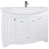 Тумба под раковину Bellezza Кантри 105 4639918000015 Белая Тумба под раковину Bellezza Кантри 105 4639918000015 Белая