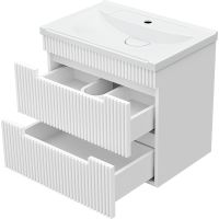 Товар: Тумба с раковиной Brevita Ariana 60 УТ000014131 подвесная Белая глянцевая - фото 4 Тумба с раковиной Brevita Ariana 60 УТ000014131 подвесная Белая глянцевая — фото 4, Мебель для ванной