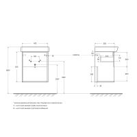 Тумба под раковину BelBagno Neon 50 подвесная Pino Bianco арт-NEON-500-1C-SO-PB — фото 12, Тумбы под раковину