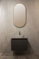 Товар: Зеркало Silver Mirrors Viva 55 LED-00002690 с подсветкой Золото с бесконтактным выключателем и диммером - фото 5 Зеркало Silver Mirrors Viva 55 LED-00002690 с подсветкой Золото с бесконтактным выключателем и диммером — фото 5, Зеркала в ванную комнату