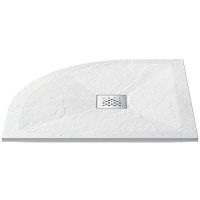 Душевой поддон из искусственного камня Vincea 120x90 L VST-4SQ9012W-L+Vsph-D132 Белый матовый — фото 2, Душевые поддоны из искусственного камня