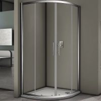 Душевой уголок Veconi Rovigo RV-07 80х80 RV07-80PL-01-19C3 профиль Хром стекло прозрачное — фото 1, Душевые уголки четверть круга