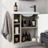 Корпус тумбы под раковину Aqwella Alba 60 R ALB0106RLS подвесной Камень натуральный — фото 6, Мебель для ванной