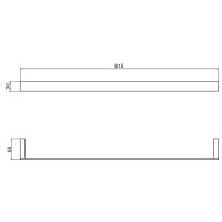 Полотенцедержатель Timo Petruma 15253/03 Черный матовый — фото 2, Полотенцедержатели