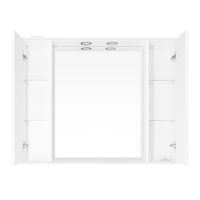 Товар: Зеркало со шкафом Style Line Олеандр 2 100 С с подсветкой Белый глянец - фото 2 Зеркало со шкафом Style Line Олеандр 2 100 С с подсветкой Белый глянец — фото 2, Мебель для ванной