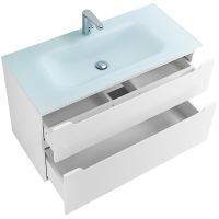 Тумба под раковину BelBagno Etna-H60 100 ETNA-H60-1000-2C-SO-BL-P подвесная Bianco Lucido — фото 11, Тумбы под раковину