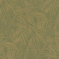 Обои RASCH Denzo II 832129 Винил на флизелине (0,53*10,05) Зеленый/Коричневый, Листья — фото 1, Обои для стен