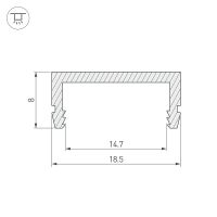 Профиль алюминиевый Arlight 027088 Серебристый — фото 2, Профили для светодиодных лент
