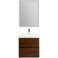 Тумба под раковину BelBagno Neon 60 NEON-600-2C-SO-RS подвесная Rovere Scuro — фото 7, Тумбы под раковину