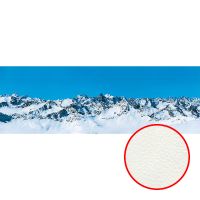 Фреска Ortograf Горы 33497 Фактура флок FLK Флизелин (7,4*2,5) Белый/Голубой, Горы — фото 1, Фрески