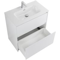 Тумба под раковину BelBagno Kraft 80 KRAFT-800-2C-PIA-BO Bianco Opaco — фото 4, Тумбы под раковину