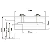 Тумба с раковиной SanVit Форма 120 kforma1201w подвесная Белая глянцевая — фото 9, Мебель для ванной