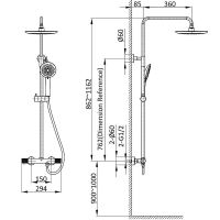 Товар: Душевая система Vincea Desire VSFS-1D0TBG с термостатом Брашированное золото - фото 8 Душевая система Vincea Desire VSFS-1D0TBG с термостатом Брашированное золото — фото 8, Душевое оборудование. Душевая программа