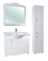 Товар: Шкаф пенал Bellezza Кантри 35 Белый - фото 7 Шкаф пенал Bellezza Кантри 35 Белый — фото 7, Мебель для ванной