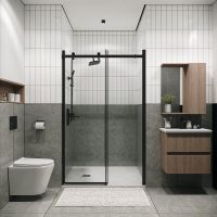 Товар: Душевая дверь Grossman Classic 100 100.K33.04.100.21.00 профиль Черный матовый стекло прозрачное - фото 1 Душевая дверь Grossman Classic 100 100.K33.04.100.21.00 профиль Черный матовый стекло прозрачное — фото 1, Раздвижные душевые двери