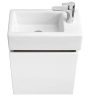 Тумба под раковину Aquaton Эклипс М 45 L 1A172801EK49L подвесная Белый Эбони светлый — фото 2, Мебель для ванной