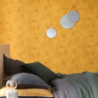 Обои Caselio Telas 69872599 Винил на флизелине (0,53*10,05) Оранжевый, Штукатурка — фото 2, Обои для стен