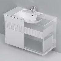 Товар: Тумба под раковину AM.PM Func 100 M8FFUX1002WM подвесная Белая матовая - фото 5 Тумба под раковину AM.PM Func 100 M8FFUX1002WM подвесная Белая матовая — фото 5, Мебель для ванной