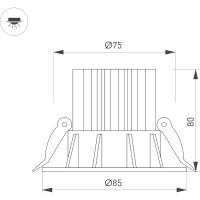 Встраиваемый светильник Arlight Atoll 044593 Белый — фото 2, Точечные светильники