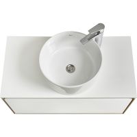 Тумба под раковину Aquaton Либерти 90 1A279901LYC70 подвесная Дуб эльвезия Белая — фото 13, Тумбы под раковину