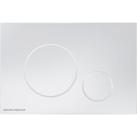 Клавиша смыва Kerama Marazzi M670KM Белая глянцевая — фото 1, Кнопки смыва