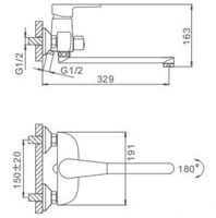 Смеситель для ванны Frap H30-4 F2230-4 универсальный Бронза — фото 10, Смеситель для ванны