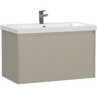 Тумба под раковину Cersanit Grande 80 64310 подвесная Бежевая — фото 1, Мебель для ванной