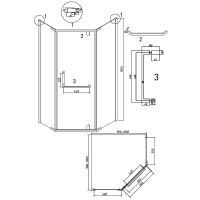 Товар: Душевой уголок Grossman Pragma 100х100 302.K33.03.1010.21.00 профиль Черный матовый стекло прозрачное - фото 11 Душевой уголок Grossman Pragma 100х100 302.K33.03.1010.21.00 профиль Черный матовый стекло прозрачное — фото 11, Душевые уголки трапеция