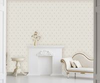 Обои Zambaiti Parati Satin Flowers IV Z66847 Винил на флизелине (0,53*10,05) Белый/Серебряный, Классическая лилия — фото 3, Обои для стен