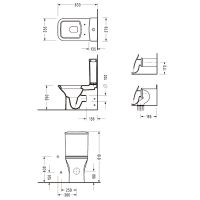 Унитаз компакт Serel Nita NT12SL с бачком и сиденьем Микролифт — фото 2, Напольные унитазы